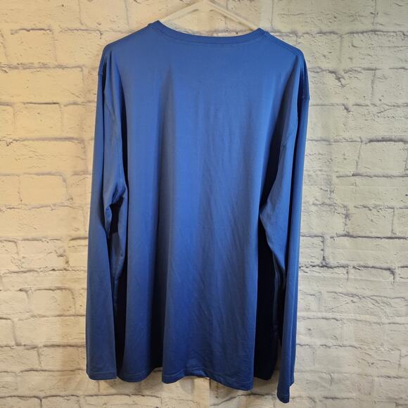 Hang Ten Men's XL UPF 50+ Long Sleeve Sun Protection Blue Shirt Top - Picture 3 of 5